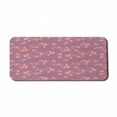 thumbnail image 1 of Floral Computer Mouse Pad, Blooming Arrangement of Rhythmic Flowers Motifs Nostalgic Look Pattern, Rectangle Non-Slip Rubber Mousepad X-Large, 35" x 15", Pale Fuchsia and Blush, by Ambesonne, 1 of 2