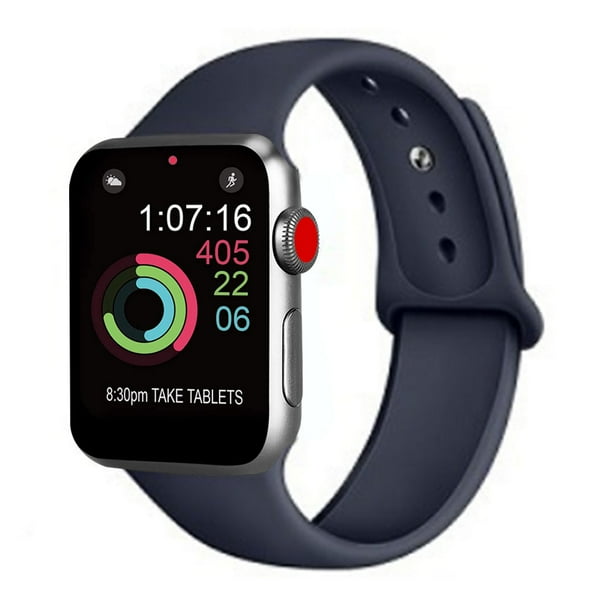 Correa de reloj deportivo compatible con Watch 38-40 mm Correa deportiva de repuesto de silicona suave Compatible con iWatch Series 5/4/3/2/1, S/M, M/L Xemadio 2033269-2