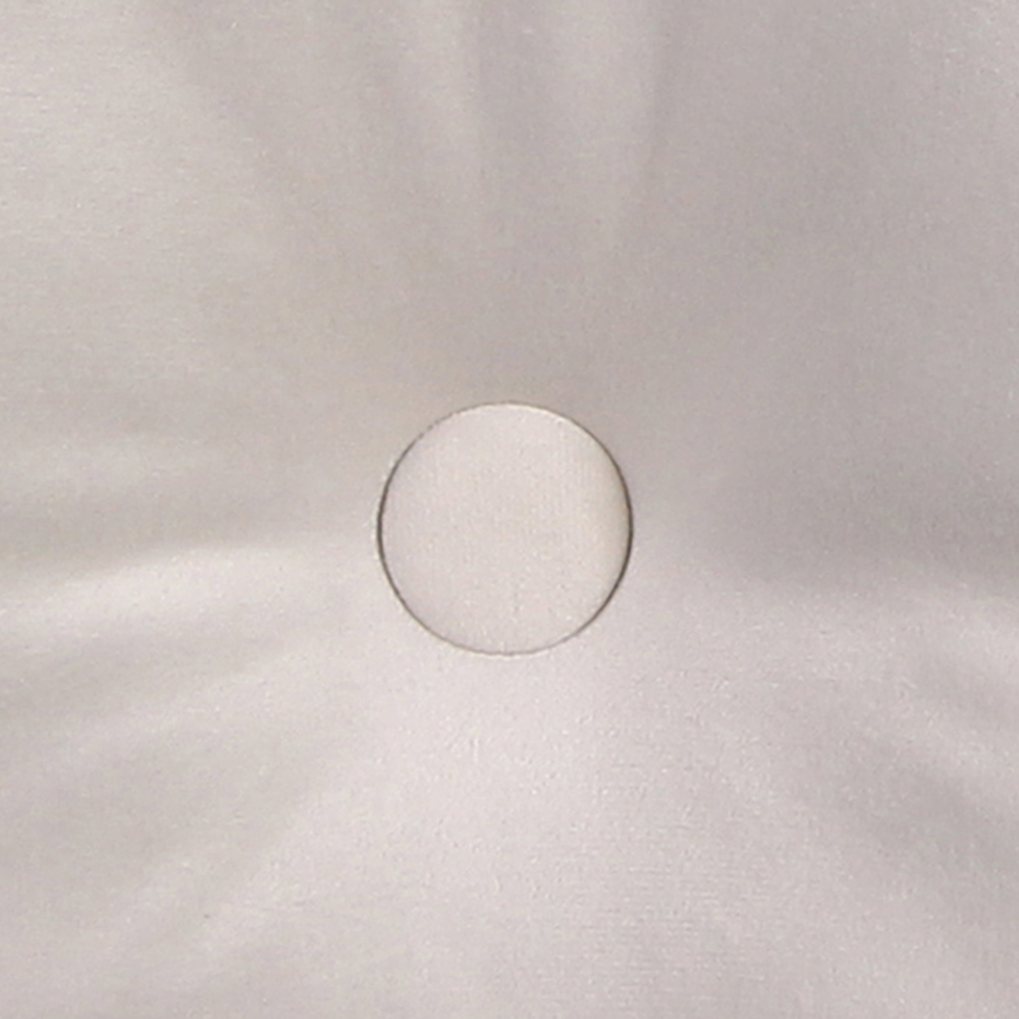 Jordan Manufacturing 18" x 18" Cream Solid Square Tufted Decorative Throw Pillow with Fabric Button
