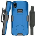 thumbnail image 1 of Case + Hand Strap + Belt Clip Combo for Zebra TC22 TC27 Mobile Computer Scanner, Nakedcellphone Slim Hard Shell Cover with Kickstand and [Rotating/Ratchet] Belt Hip Holster Combo - Cobalt Blue, 1 of 10