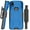 Blue, variant on Case + Hand Strap + Belt Clip Combo for Zebra TC22 TC27 Mobile Computer Scanner, Nakedcellphone Slim Hard Shell Cover with Kickstand and [Rotating/Ratchet] Belt Hip Holster Holder Combo - Black