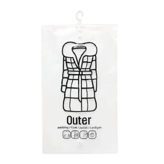 Hanging Vacuum Storage Bags for Coats, Garment Bags for Hanging Clothes, Vacuum Seal Bags for Clothing Travel, Coat StorageBags VacuumSealedHanging for Suits and Jackets
