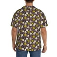 thumbnail image 3 of Kdxio Men's Hawaiian Shirt for Men Short Sleeve Shirt Flowers Daisy Summer Casual Holiday Beach Button Down T-Shirts, 3 of 5