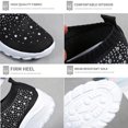 thumbnail image 4 of CEHVOM Nouvelles Espadrilles à Plateforme Décontractées en Maille à Rayures de Strass Grande Taille, 4 of 9
