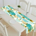 thumbnail image 1 of EREHome modern light gold circles Xmas Christmas Winter table runner table cloth tea table cloth 14x72 Inch, 1 of 1