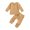 khaki, variant on Newborn Infant Baby Boy Girl Fall Winter Outfits Solid Tops and Pants Kids Sweatsuit 2Pcs Clothes Brown 0-3 Months