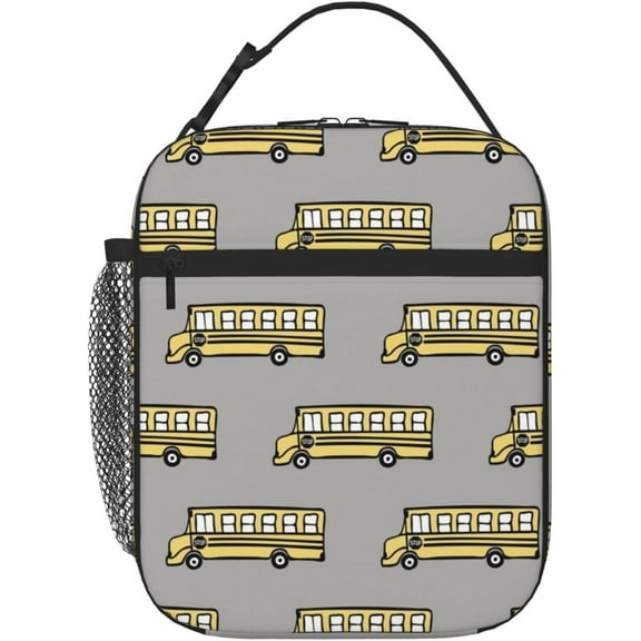 Large Lunch Bag Bus Insulated Lunch Box Soft Cooler Cooling Tote For Adult Men Women