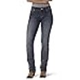 thumbnail image 3 of Wrangler Women's Premium Patch Mae Straight Leg Jean-Sits above Hip, Dark Indigo, 5x30, 3 of 4