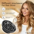 thumbnail image 3 of Accesorio difusor de pelo difusor universal secador de pelo para cabello rizado, difusor de secador de pelo para secar y dar volumen, difusor de pelo para cabello rizado y cabello ondulado natural (ne, 3 of 5