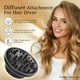 thumbnail image 3 of Accesorio difusor de pelo difusor universal secador de pelo para cabello rizado, difusor de secador de pelo para secar y dar volumen, difusor de pelo para cabello rizado y cabello ondulado natural (ne, 3 of 5