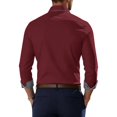 thumbnail image 4 of Iaqnaocc Dress Shirts for Men Long Sleeve Button Up Casual Formal Wrinkle-Resistant Stretch Work Shirts for Men Wine 5XL, 4 of 4