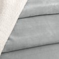 thumbnail image 4 of Great Bay Home Velvet Plush Fleece Reversible Sherpa Warm and Cozy Throw  (50" x 60" Throw, Glacier Grey), 4 of 5