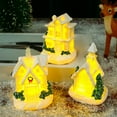 thumbnail image 6 of Christmas Decoration White Luminescent Resin Small House Gifts, 6 of 8