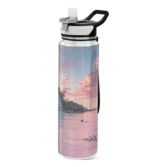 BZSMCE Sport Bottle Sunset Serenity Outdoor sports Water Bottle Size: 10.4x3in