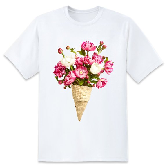 Men's Graphic TeeFlowers (13) Letter Print T-Shirts Round Neck Short Sleeves Sizes XS-5XL Summer Daily Casual Tops