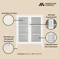 thumbnail image 4 of Amelia Armoire d'Appoint Moderne 31,5 avec 3 Tablettes Ajustables, Blanc, 4 of 9