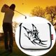 thumbnail image 3 of Cubierta de cabeza de putter de mazo de golf de cuero PU impermeable / Protector de cabeza de eje de talón de golf Accesorios de equipo para hombres y Mariposa Blanca Soledad Cubierta de la cabeza del putter de golf, 3 of 8