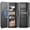 Black, variant on Silkight Heavy Duty In-Wall Hidden Safe Between Studs, Wall Gun Safe with Adjustable Shelves & Magnetic Gun Rack, Dual Alarm System, LED Light, Fits Standard 16" Centers