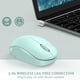 thumbnail image 4 of Ratón Inalámbrico Portátil 2.4G con Receptor USB para PC, Tableta, verde Sunnimix ratón de computadora ratón inalámbrico, 4 of 8