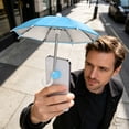thumbnail image 2 of Suction Cup Phone Sun Shade, UV Protection and Anti Glare Umbrella, Adjustable Angle Smartphone Accessory for Outdoor Selfie Video Call and Live Streaming Gift, 2 of 6