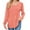 Pink, variant on Women's Puff Sleeve Pleated Blouse Crew Neck Loose Fit Long Sleeve Top Soft Breathable Casual Shirt for Winter Spring Comfort Wear Pink XXL