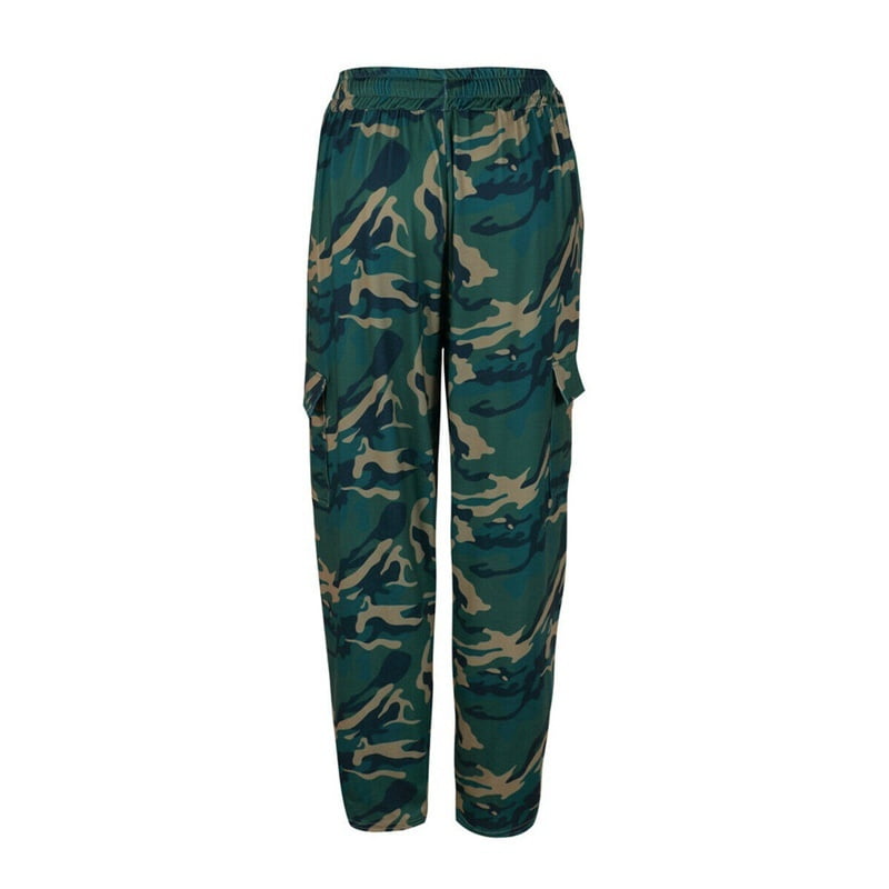 camo print casual pants