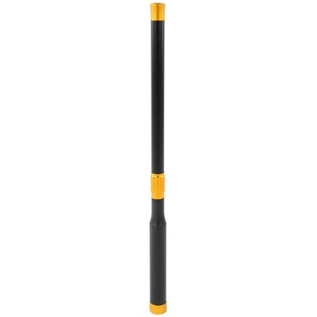 Extensión telescópica de aluminio para tacos de billar (negro dorado)
