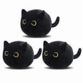 thumbnail image 1 of Juguete de peluche de gato negro, lindo gato de peluche para niños, mini gato de peluche negro suave de 3 piezas para niñas y niños, lindo muñeco de gato de peluche para cumpleaños y Navidad, 1 of 5