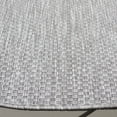thumbnail image 2 of SAFAVIEH Beach House Jacinth Solid Indoor/Outdoor Area Rug, Gray, 6'7" x 6'7" Round, 2 of 13
