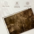 thumbnail image 6 of Elephant Stock Sepia Native Indians Wall Art - Horizontal Canvas Wall Art - Living Room Wall Decor - Our America Canvas - Brown And Beige Decor - 36" x 24", 6 of 8