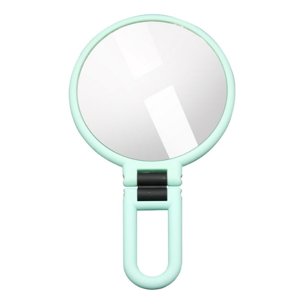 Gecheer 10X/15X Magnifying Handheld Mirror Folding Handle Doublesided