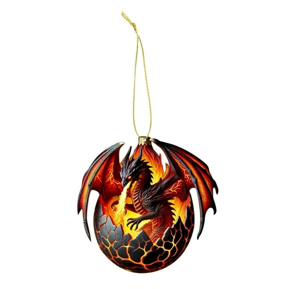 kjfeif Dragon Christmas Decoration Acrylic Christmas Tree Ornaments Dragon Ornaments 8cm, Winter Christmas Must Haves , Xmas Tree Hanging Gifts for Family Friends