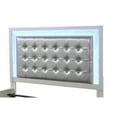thumbnail image 2 of Passion LED Queen Bed Made with Wood in Milky White, 2 of 3