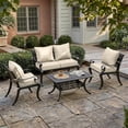 thumbnail image 4 of Pakunoda 4 Set of Waterproof Outdoor Deep Seat Cushion Replacement Slipcovers, 24" X 24" Patio Furniture Cushion Covers, Outdoor Cushion Covers with Zipper for Patio Furniture, Cream, 4 of 7