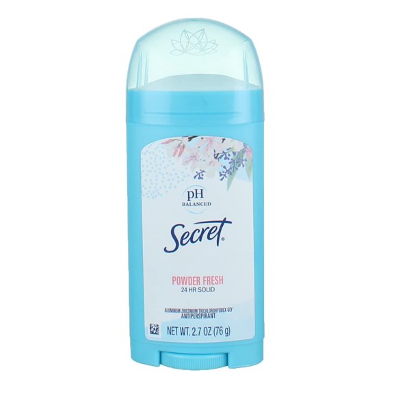 Secret Wide Solid Antiperspirant Deodorant, Powder Fresh, 2.7 oz