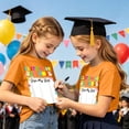 thumbnail image 2 of Y-Sunset Kids Last Day of School Autograph T-Shirt, Boys Girls Funny "Sign My Shirt" Graduation Short Sleeve Tee, Preschool Elementary School Graduation Memory Shirt(Orange/2-3 Years), 2 of 4