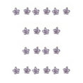 thumbnail image 1 of Sonducket 10 Uds pendientes colgantes flores de cinco pétalos accesorios de de aleación fabricación de joyas suministros hechos a mano para Ropa, zapatos y accesorios Miscelánea violeta Sonducket AP009896-01B, 1 of 6