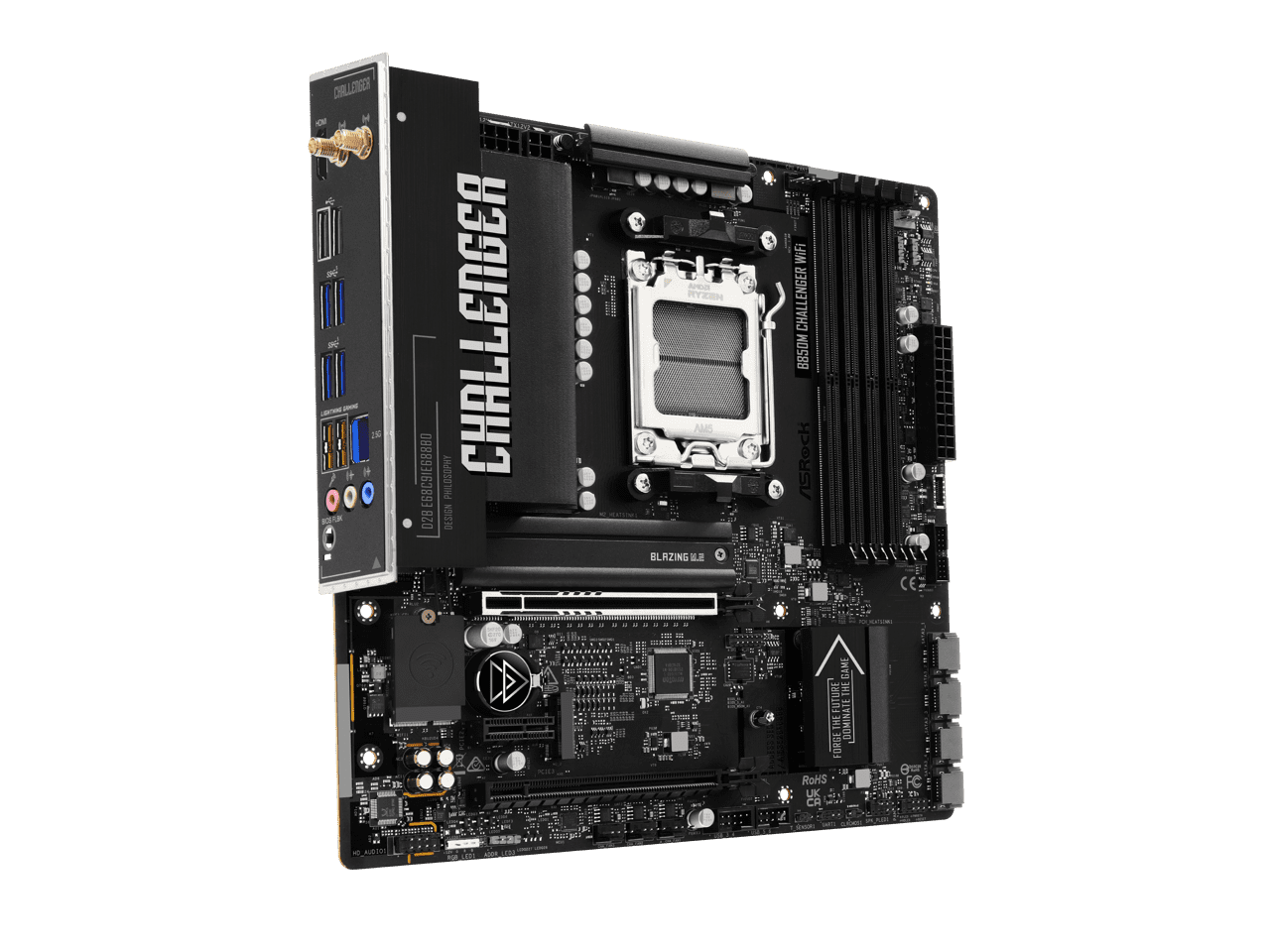 ASRock B850M Challenger WiFi AM5 AMD B850 Micro ATX Motherboard