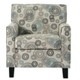 thumbnail image 2 of Polyester Blend Living Room Armchair 33" Sofa Side Chair with Wooden Legs for Living Room Bedroom - Multicolor, 2 of 8