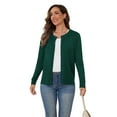 thumbnail image 4 of UVPLove Women's Lightweight Button-Down Cardigan Sweater,Dark Green,L,(S-3XL), 4 of 10