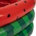 thumbnail image 4 of Pool Central Inflatable Round 3 Ring Watermelon Kiddie Swimming Pool - 47", 4 of 5