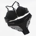 thumbnail image 4 of Conjunto de sujetador de realce sin costuras para mujer, lencería Sexy, ropa interior de Color caramelo, cierre frontal, talla pequeña, nueva moda, 4 of 5
