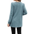 thumbnail image 3 of Dresses for Women Long Sleeve Ribbed Sweater Dress Fall Loose Fit Casual Dresses with Pockets, 3 of 3