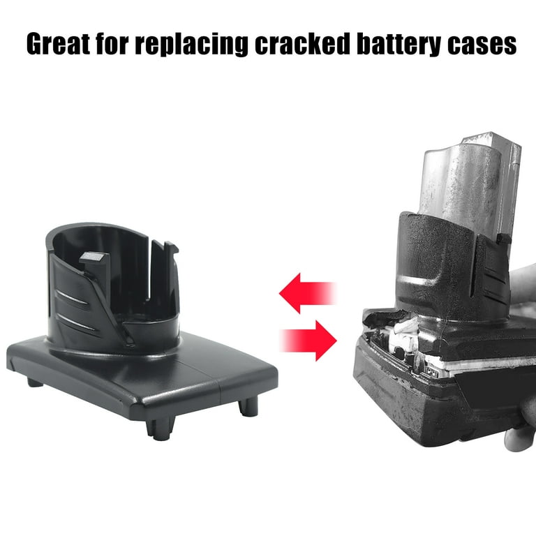 M12 Battery Case Replacement for Milwaukee M12 48 11 2411 48 11 2401 48 11 2430 48 11 2420 48 11 2425 Battery 2 Pack Plastic Case Housing Broken