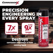 CorrosionX Rust Inhibitor, Industrial-Strength Dielectric Corrosion Prevention, Lubricant & Penetrant for Marine, Automotive, Electronics & RV, Protects Bolts, Cables, Engines, Parts, 16 oz Aerosol