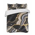 thumbnail image 2 of Quilts Queen Size, Black Marble Soft Comforter Bedding Set for Bed, Grey Gold Texture Vintage Farmhouse Art Lightweight Quilted Bedspread with Pillow Cover(2 Pieces) for All Season, 90x96 Inch, 2 of 6