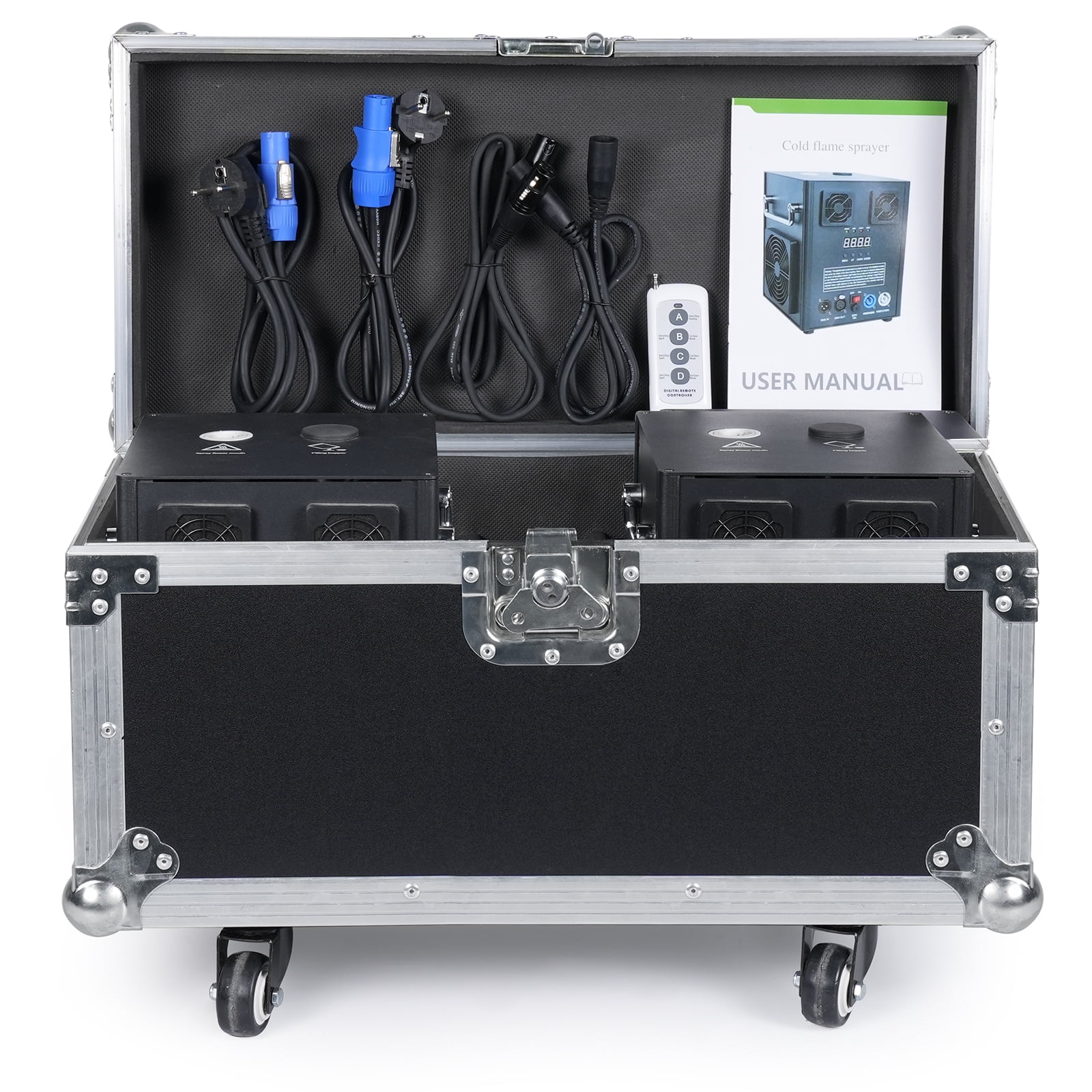 Cold Spark Machine Case for 2Pcs DJ Stage Effect DMX Firework Machine