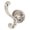 Nickel Tones, variant on Alno A8399-MB Contemporary I 2" W Solid Brass Scroll Double Prong Bathroom Kitchen Towel