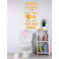 thumbnail image 2 of Changing The Toilet Paper Humor Wall Quote Letters Vinyl Decals Bathroom Décor 23x13-Inch Honey, 2 of 3