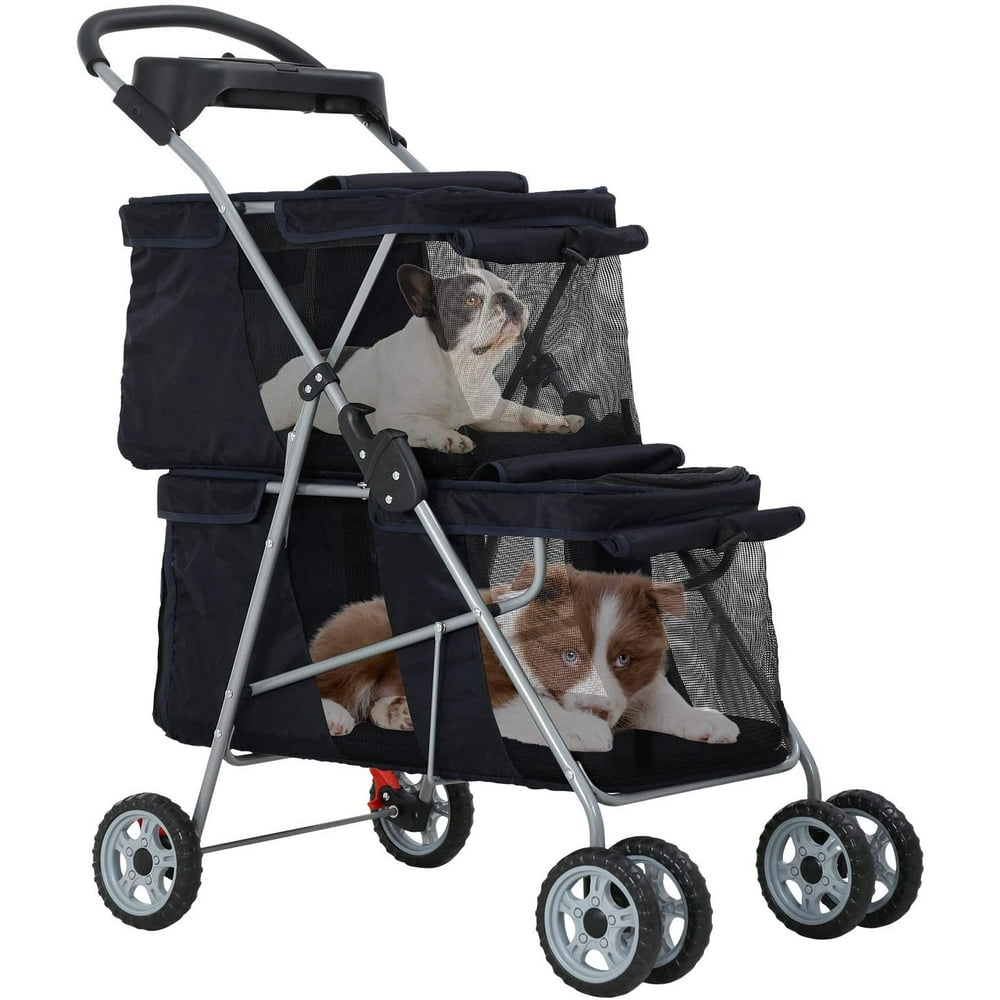 BestPet Dog Stroller Cat Stroller Pet Carriers Bag Jogger Stroller for